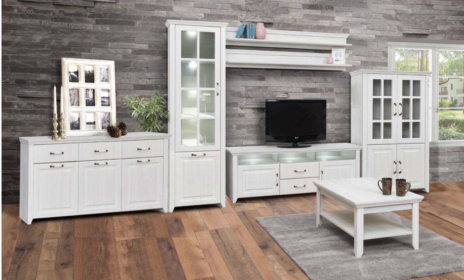 Modularni TV regal RUSTIK